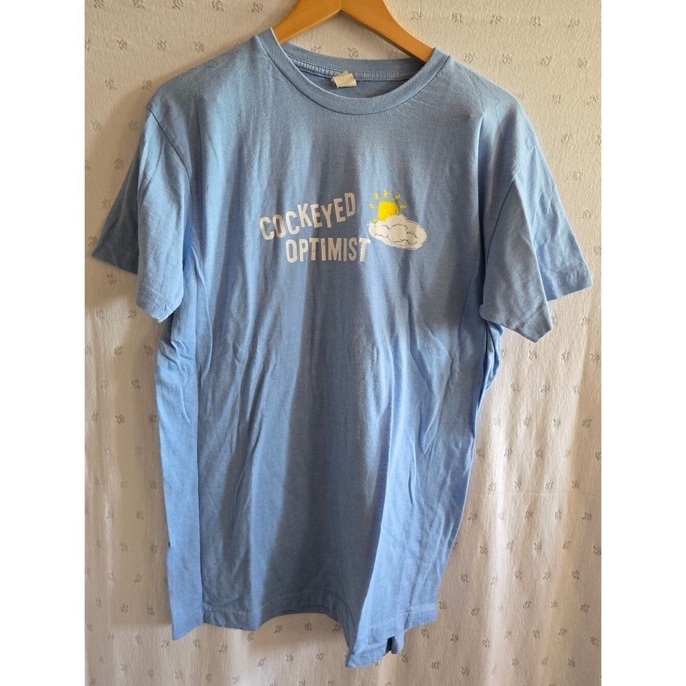 South Pacific Broadway Cockeyed Optimist Graphic Tee - Light Blue Short Sleeve L